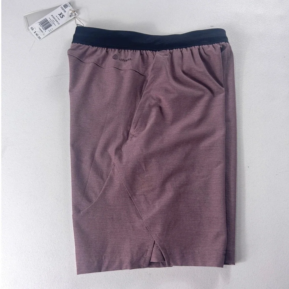 Adidas Men M Axis WVN 3.0 Training Shorts Wonder Oxide Purple HS8708 Size XS NWT